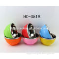 6PCS Colorful Stainless steel dinner bowl /plastic lunch bowl